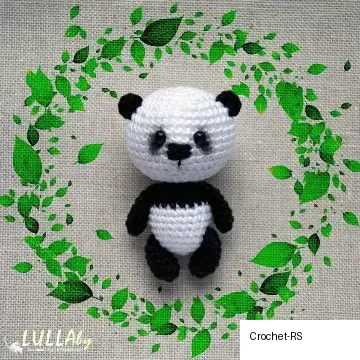 Crochet Panda Keychain / Bag Charm Free Pattern