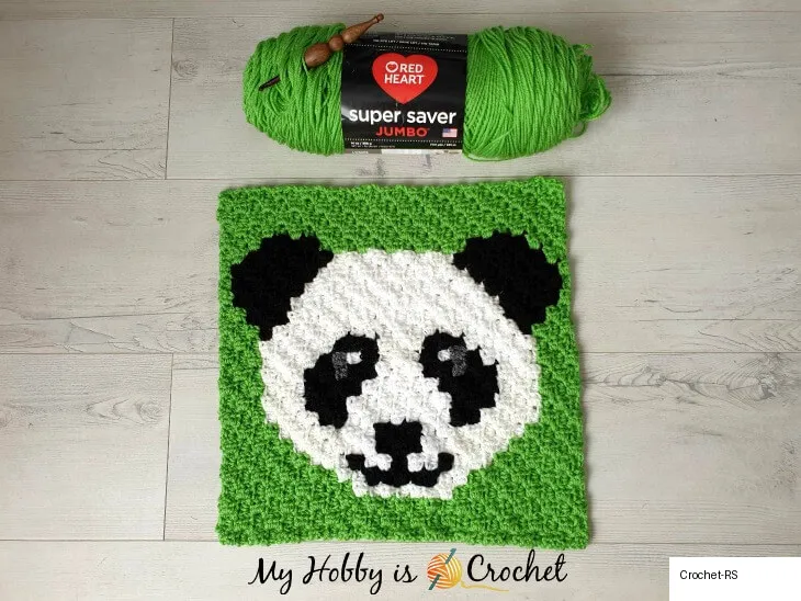 Panda Lee C2C Square Free Crochet Pattern