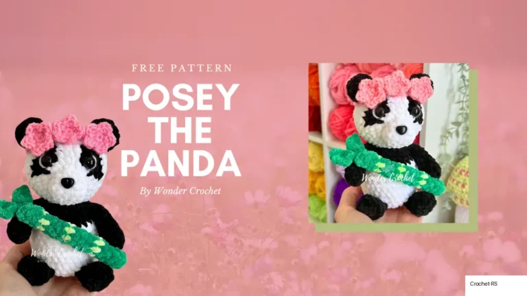 Posey the Panda: Free Amigurumi Crochet Pattern